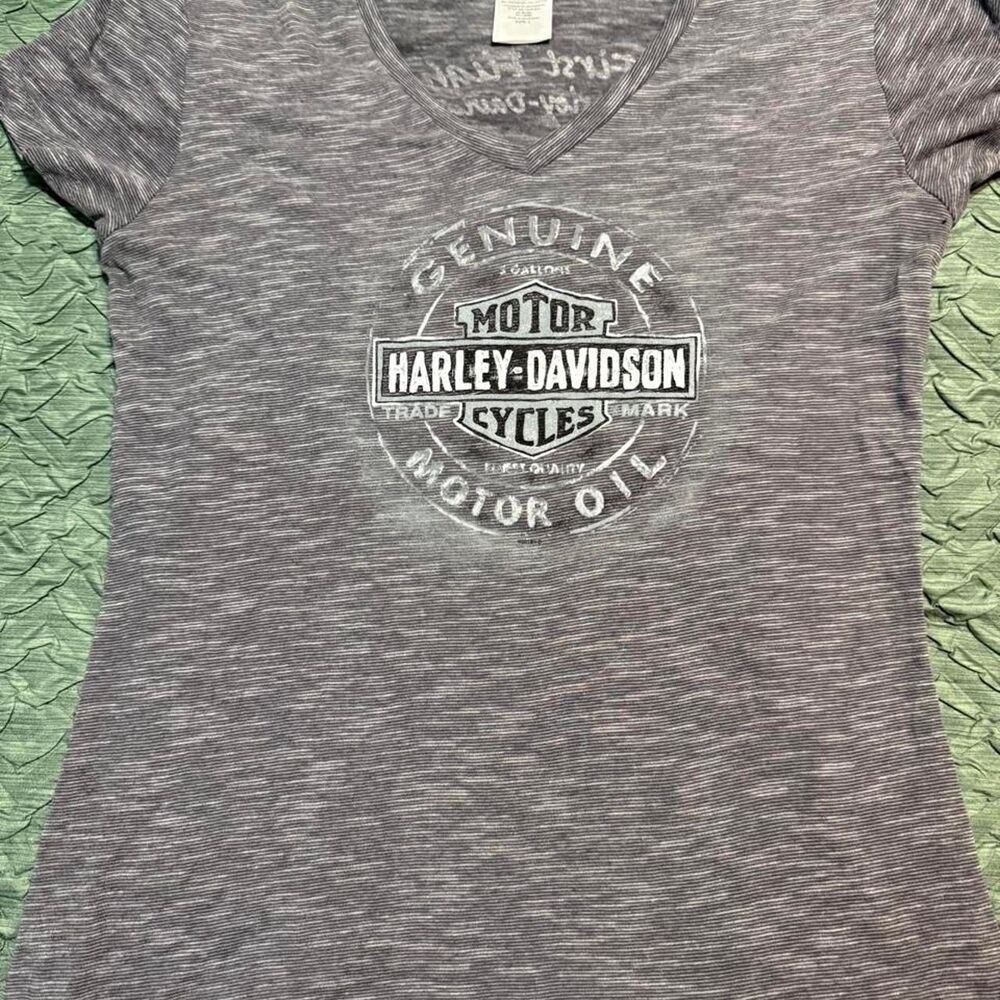 Harley-davidson Women's Grey T-shirt